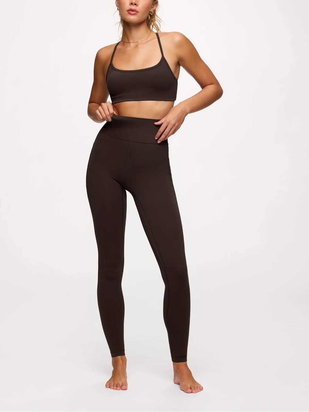 Nuuds Legging with Pockets - espresso